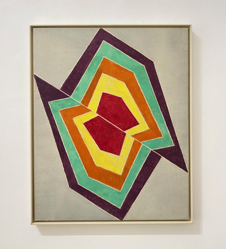 Hildegard Joos Verschiebung, ca. 1970 Acryl auf Leinwand 100 x 80 cm