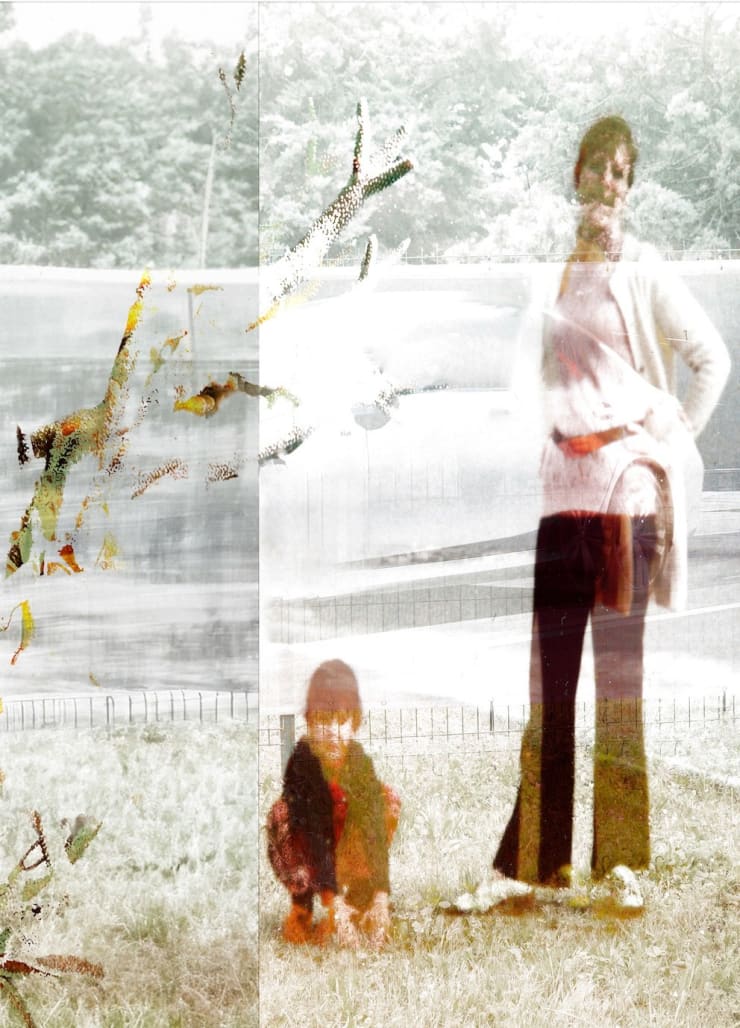 Luis Zimmermann Madre corallo II, 2024 Photoprint on acrylic fabric, felt, furniture fabric 180 x 130 cm