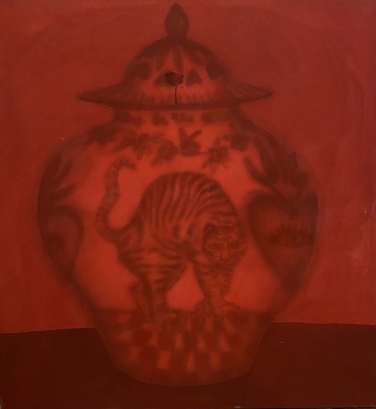 Laura Limbourg Cadmium Red Hue Series, 2023 Acrylic on canvas 130 x 120 cm