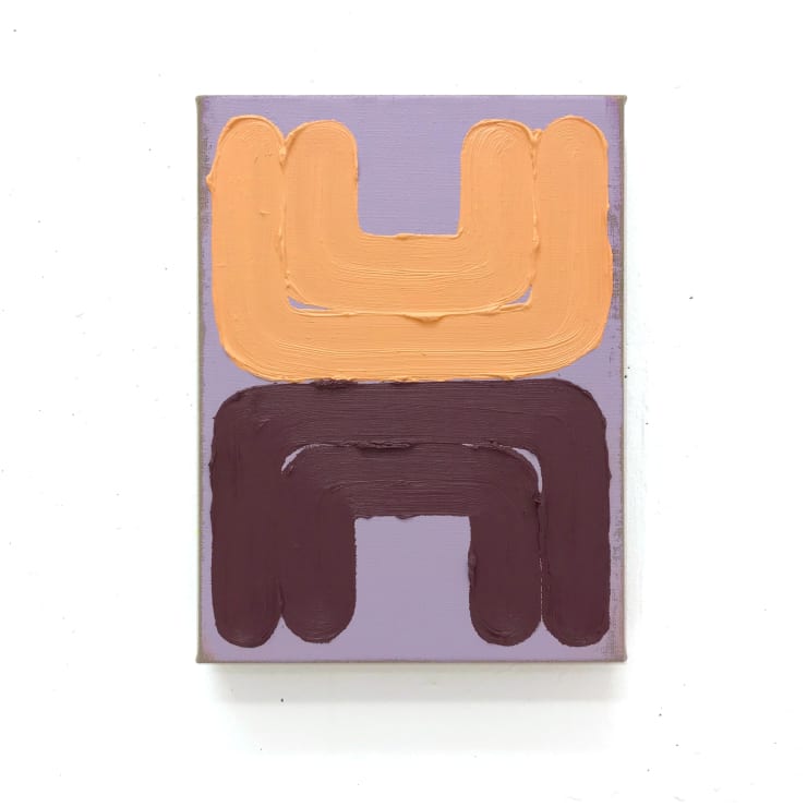 Julia Brennacher The Wandering Eye (35), 2023 Oil/ Acryl on Linen 40 x 30 cm