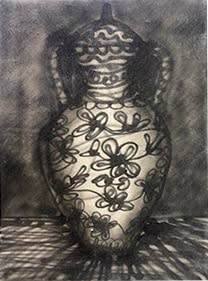 Laura Limbourg Vase , 2022 Acrylic on canvas 40 x 30 cm