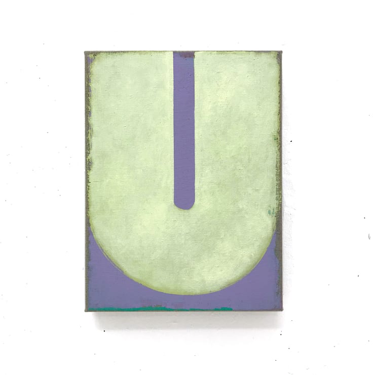 Julia Brennacher The Eclectic Trail (4), 2022 Oil and acrylic on linen 40 x 30 cm