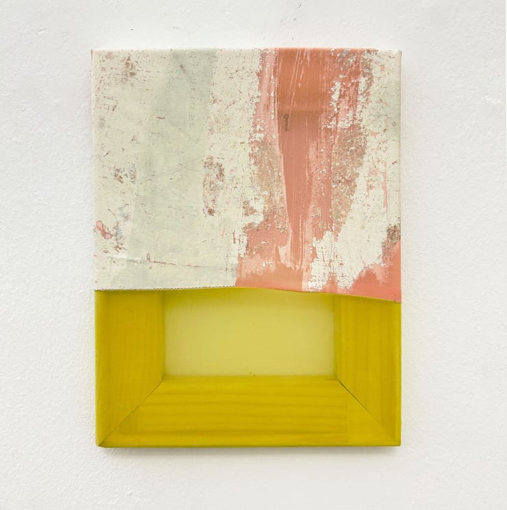 Karo Kuchar untitled, 2023 wall surface on organza 27 x 21 cm