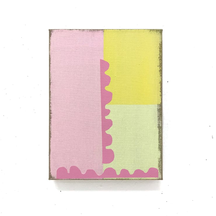 Julia Brennacher The Eclectic Trail (16), 2022 Oil and acrylic on linen 40 x 30 cm