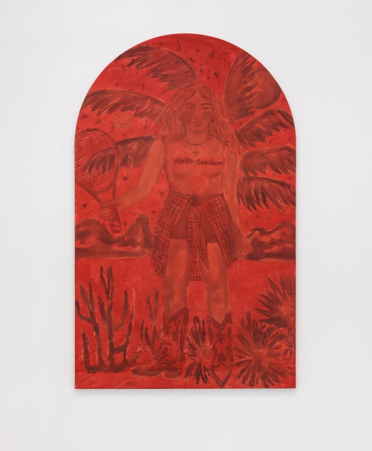 Laura Limbourg Cadmium Red Hue Series, 2023 Acrylic on canvas 200 x 125 cm