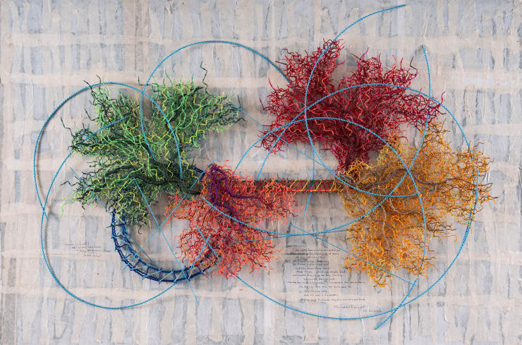 Parag Tandel, Archaic Fishing net series - 4, 2025