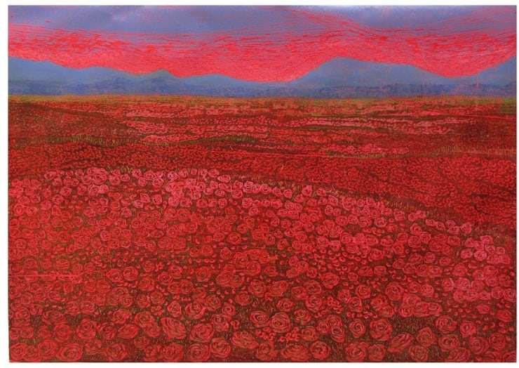 Soghra Khurasani, Silent Fields II, 2014