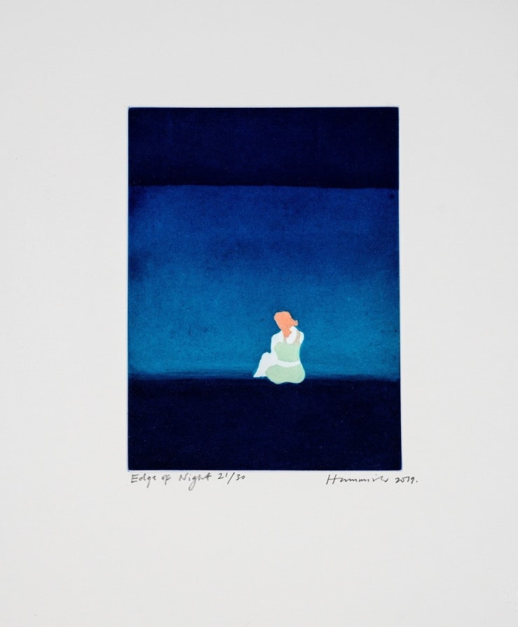 Edge of Night 21/30, 2019 Edition variable etching, edition of 30 16 x 13 3/8 inches Framed dimensions 18 1/2 x 16 1/4 inches