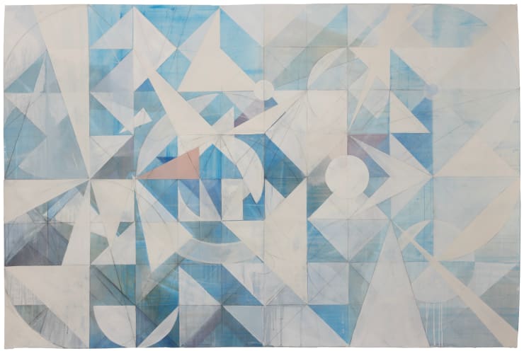 Devi, 2024 Mixed media on handmade paper 39 x 59 inches Framed dimensions 45 x 64 1/2 inches