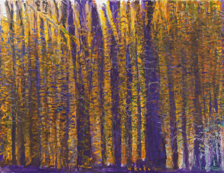 Wolf Kahn, Predominately Red-Violet, 2017