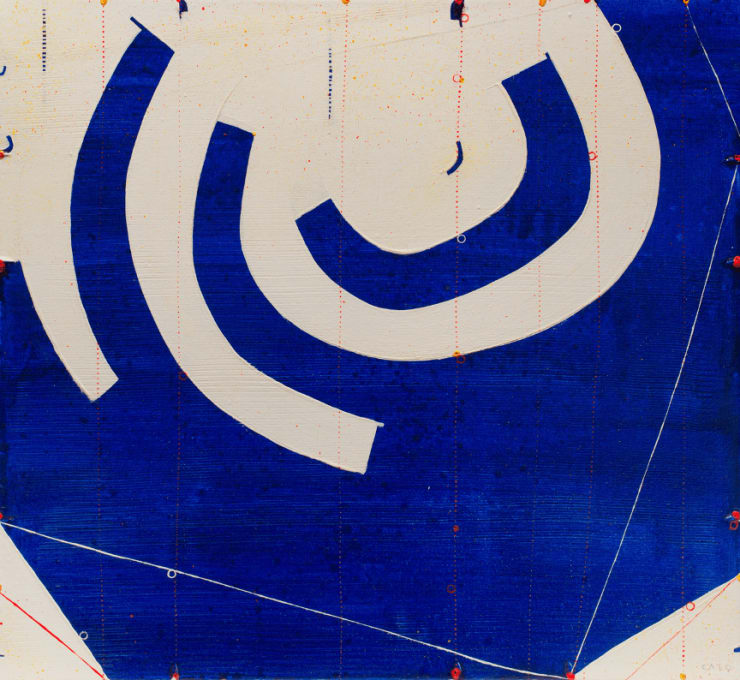 Fifth Street C15.2, 2015 Mixed media on canvas 22 1/2 x 24 1/2 inches