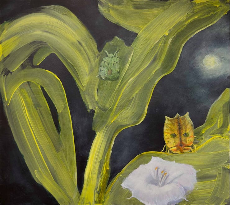 Nancy Diamond, Insects and Moon, 2021