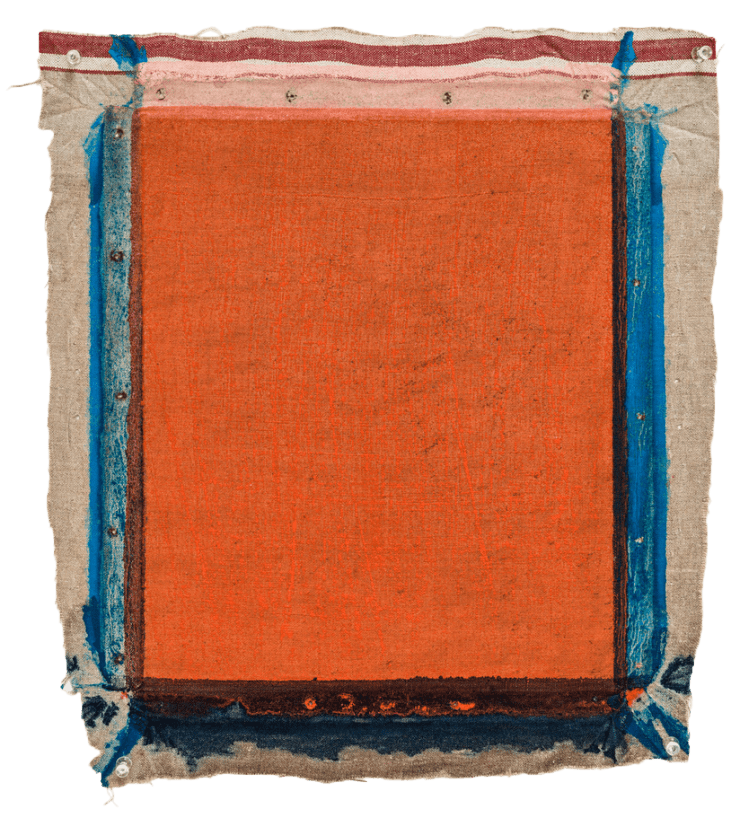 Untitled (Orange H-169), 2018-2022 Oil on linen 15 3/4 x 14 inches Framed dimensions 21 1/2 x 19 3/4 inches