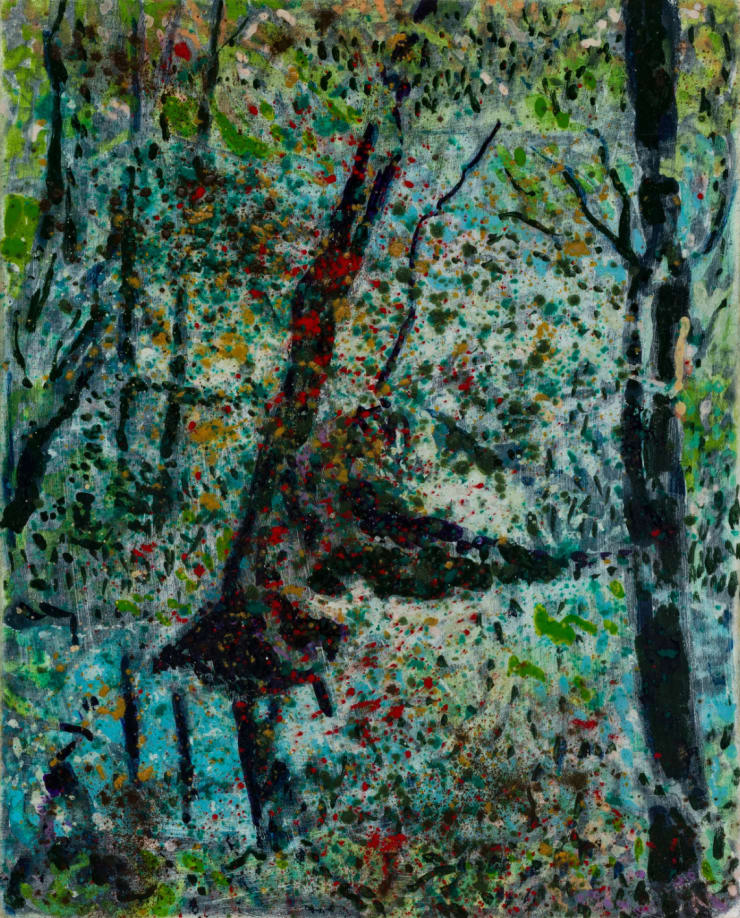 Swamp Things, 2025 Watercolor on board 11 3/4 x 9 1/2 inches