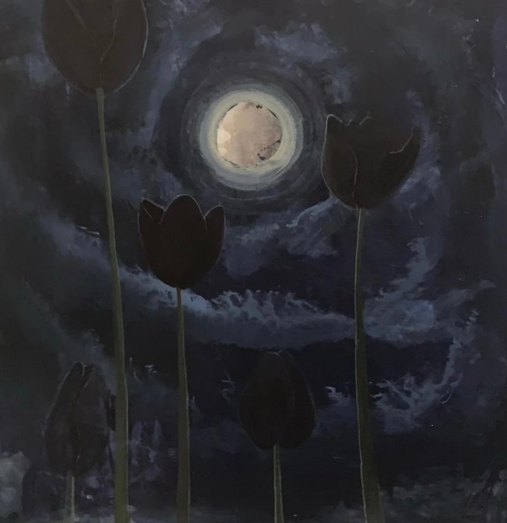 Nancy Diamond, Night Flowers (Tulips), 2021