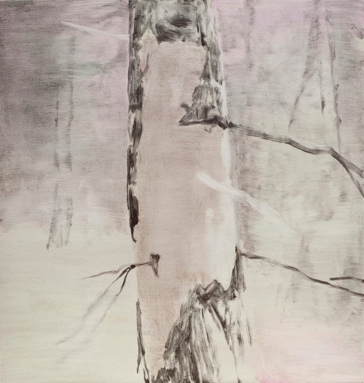 Stamsår / Bark Wound, 2016 Oil on panel 16 3/8 x 15 3/4 inches Framed dimensions 17 x 16 1/2 inches