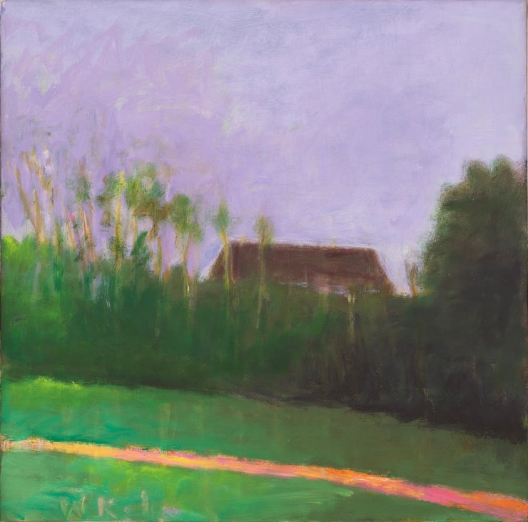 Wolf Kahn, Barn Roof Against an Evening Sky, 2004