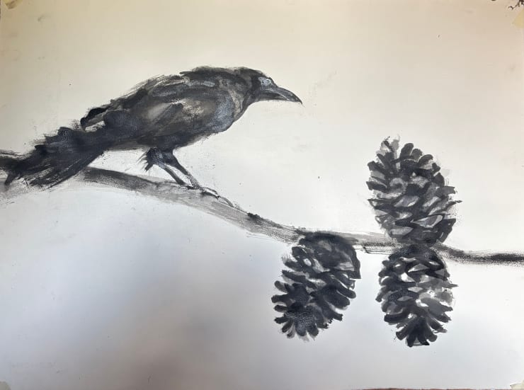Nicola Hicks, Brother Crow in the Pines, 2025