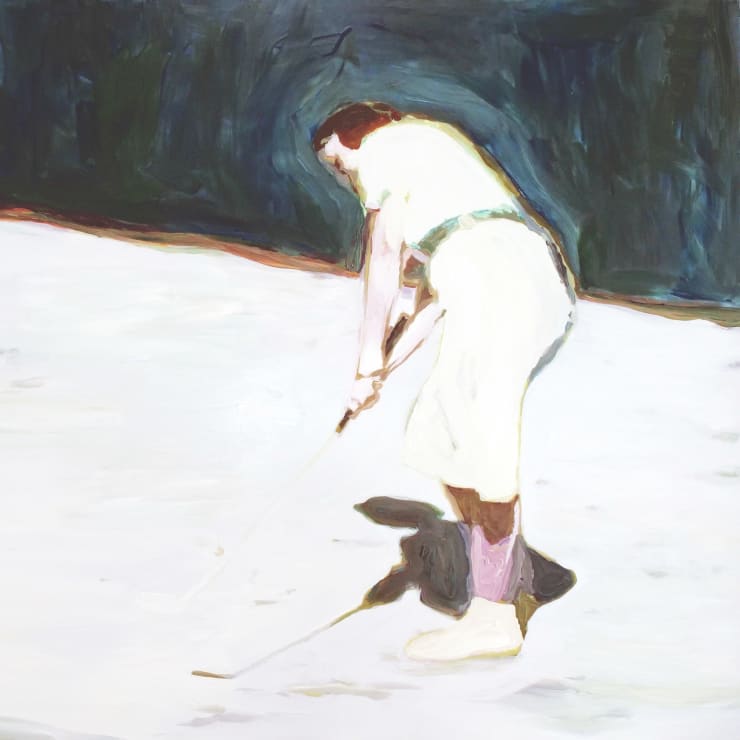 Sand Trap, 2023 Acrylic on aluminum dibond panel 30 x 30 inches Framed dimensions 31 1/4 x 31 1/4 inches