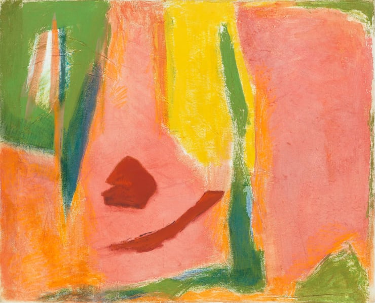Untitled, 1993 Tempera on paper mounted on canvas 32 x 40 inches