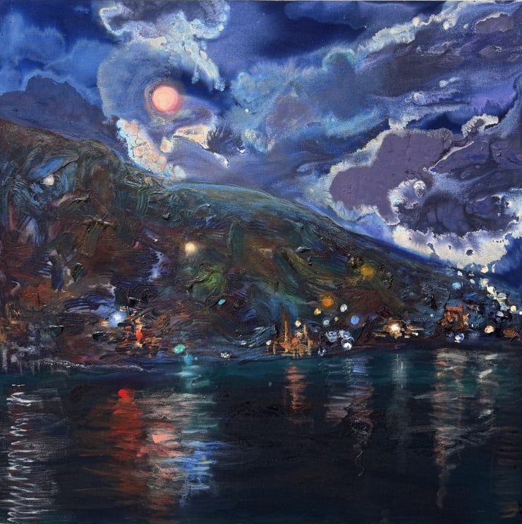 Lizbeth Mitty Heat Lightning, 2024 Acrylic on canvas 48 x 48 inches