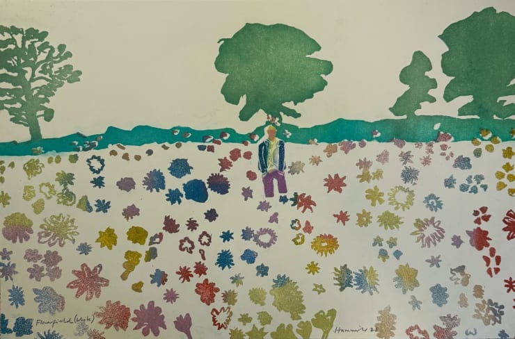 Tom Hammick, Flower Field White, E.V. 25/25, 2024