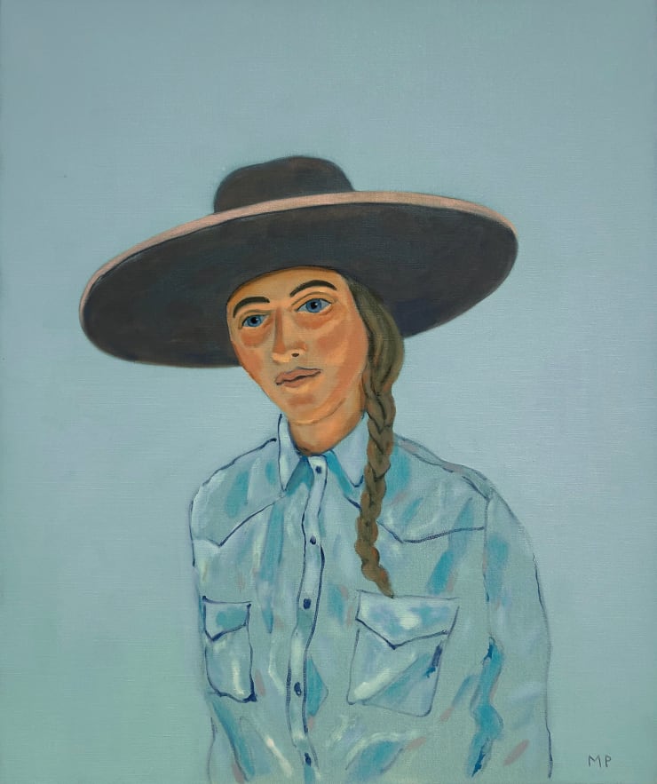 Wide Brim, 2022 Oil on linen 24 x 20 inches