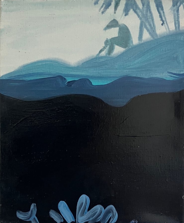 Weeping Agin the King My Fathers Wrack (Ferdinand), 2011 Acrylic on canvas 12 x 10 inches