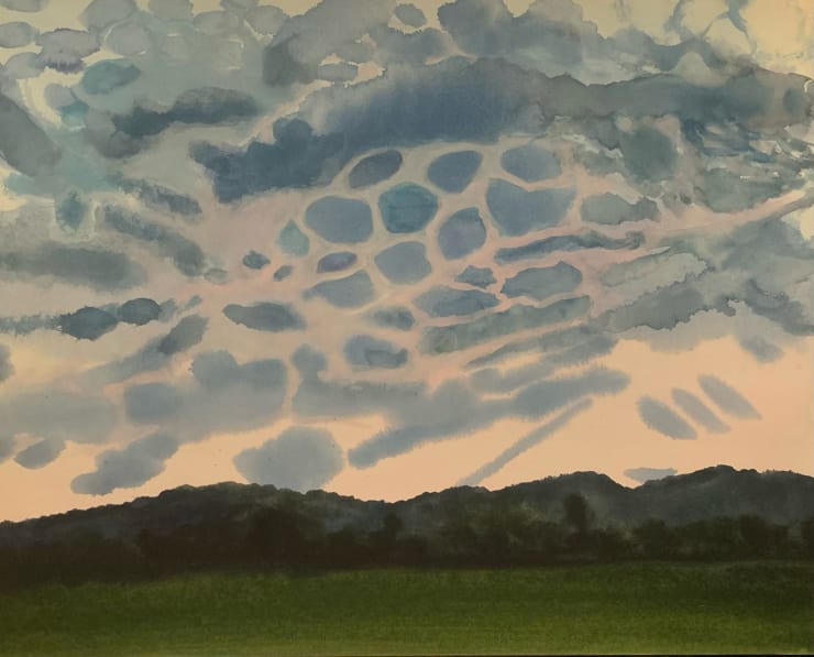 Nancy Diamond Hover, 2021 Watercolor and gouache on paper 16 x 20 inches Framed dimensions 19 x 23 inches