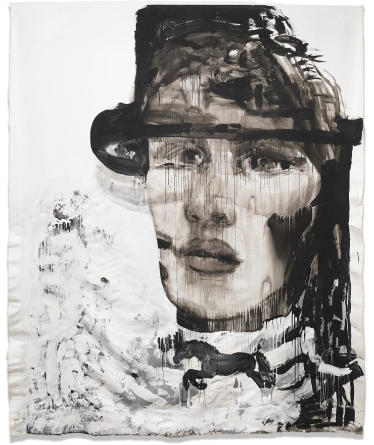 Widow IX, 2019 Flashe and acrylic on canvas 144 x 120 inches