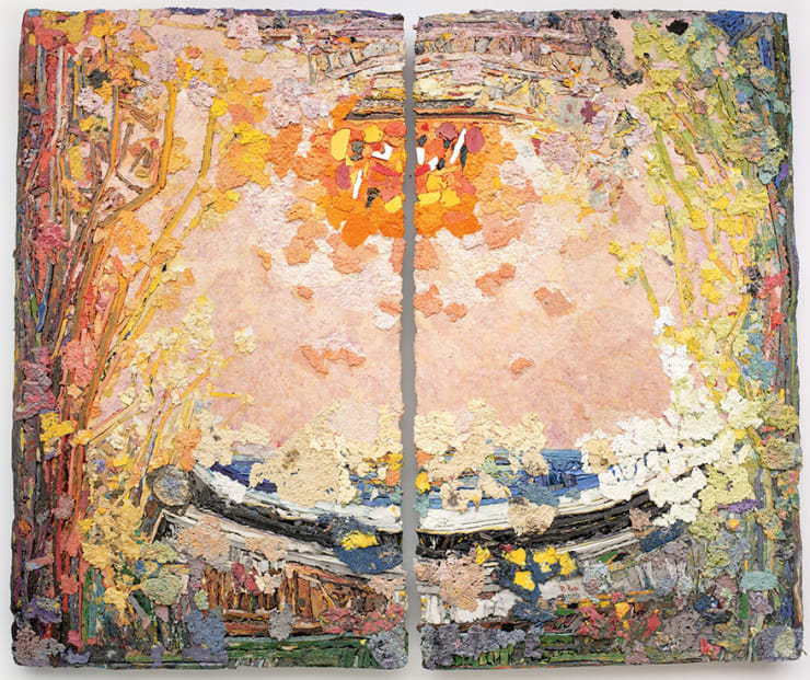 Untitled, c. 2000s Cotton fiber and pigment 78 x 91 1/2 inches