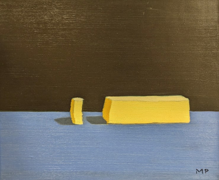 Butter, 2012 Oil on canvas 10 x 12 inches Framed dimensions 10 3/4 x 12 3/4 inches