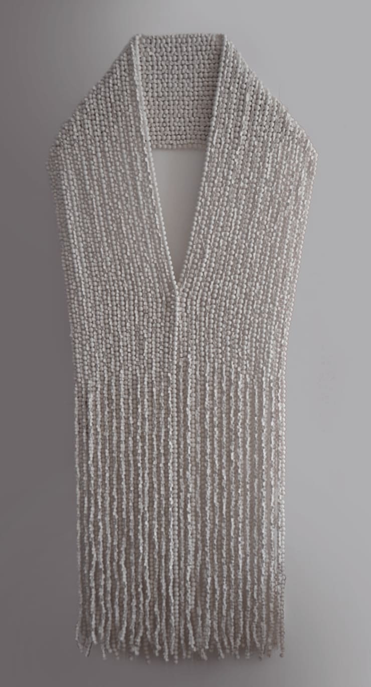 Rebozo Blanco, 2017 Terracotta 70.8 x 32 x 3 inches