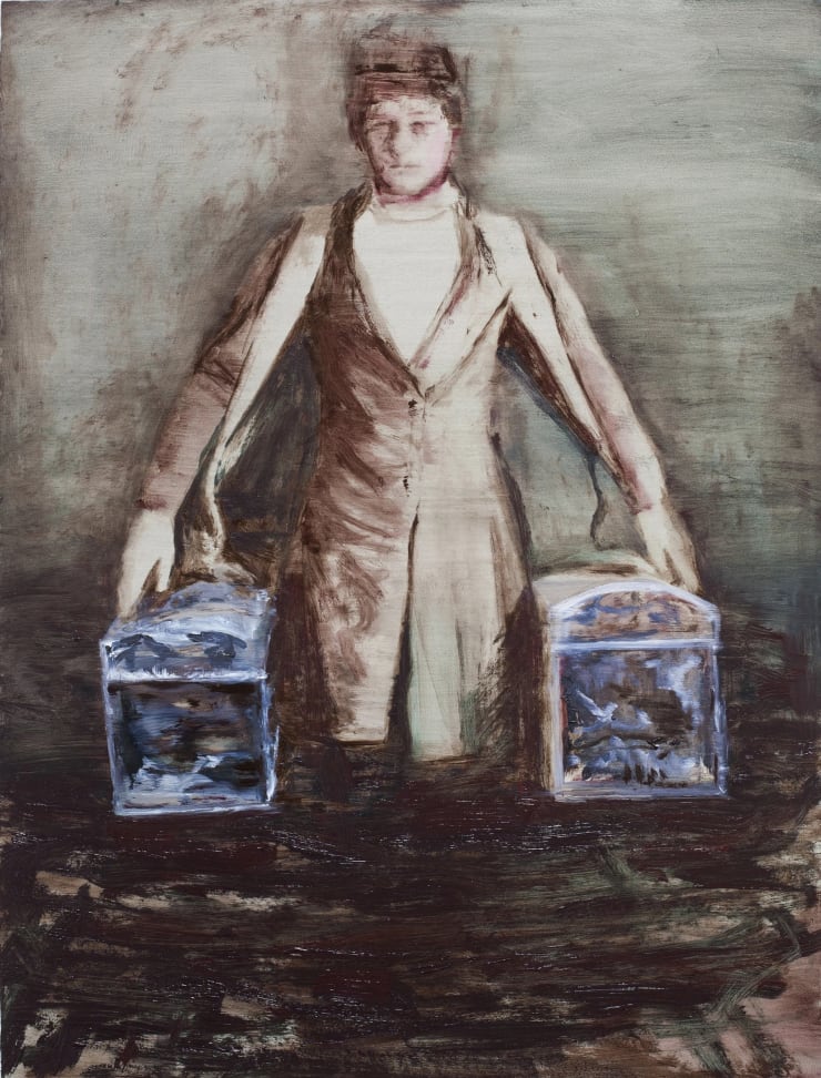 Drömmaren II / The Dreamer II, 2015 Oil on board 31 1/2 x 24 inches