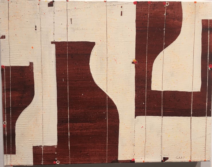 Pietrasanta C18.24, 2018 Mixed media on canvas 14 x 18 inches