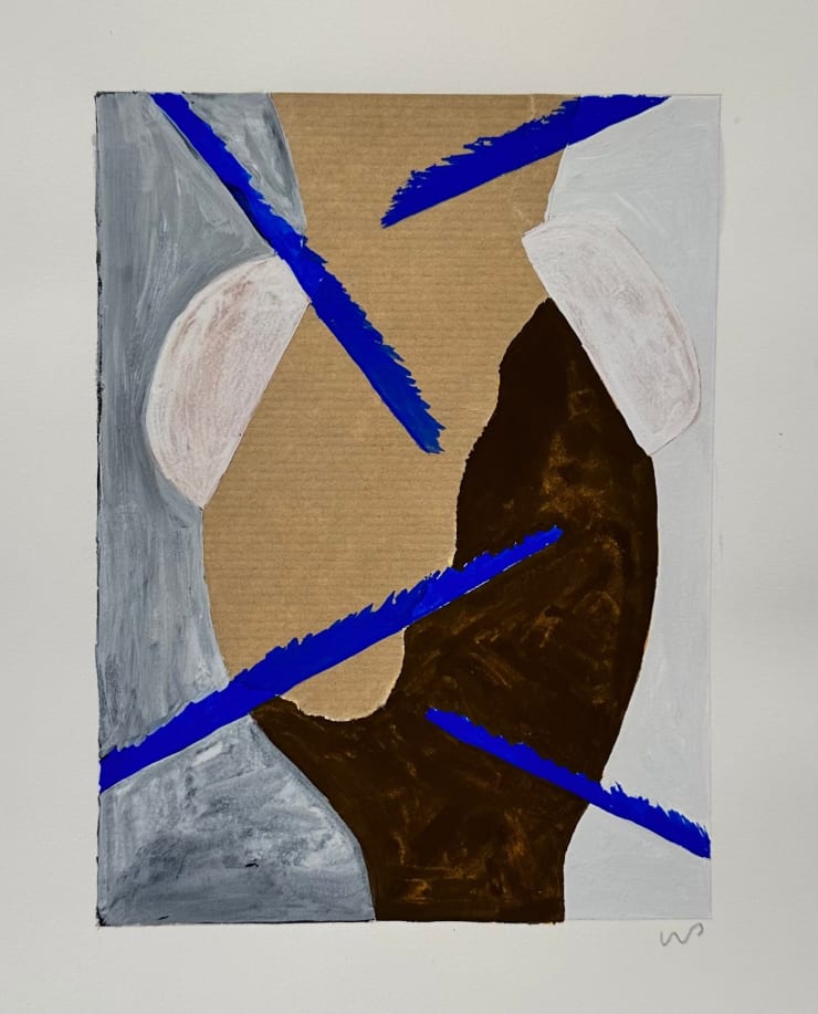 Lock Down Vessels No. I, 2020 Gouache on Arches paper 14 x 10 inches Framed dimensions 16 3/4 x 12 3/4 inches