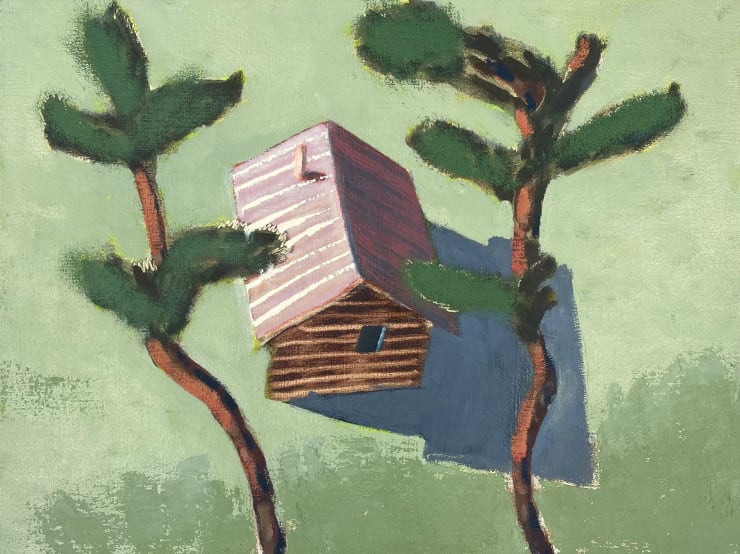 Silhouettes and Shadows, 2024 Oil on canvas 12 x 16 inches