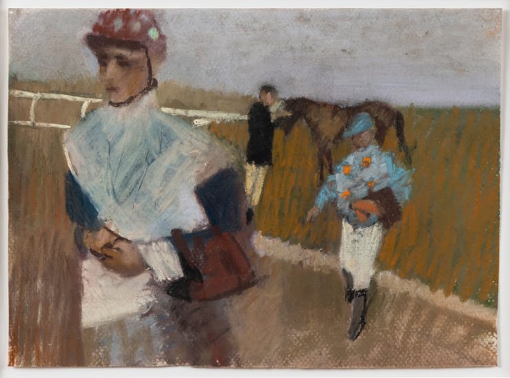 After a Race, 2020 Pastel on paper 7 1/2 x 10 inches Framed dimensions 14 3/4 x 17 1/2 inches