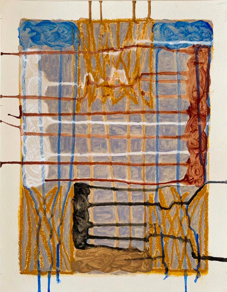 Harmony No. 8, 2023 Oil stick and acrylic on paper 15 x 11 1/2 inches Framed dimensions 17 1/2 x 13 3/4 inches