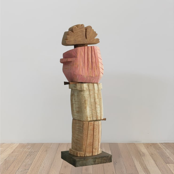 Nadia Yaron, Pink Vessel on a Broken White Column, 2025