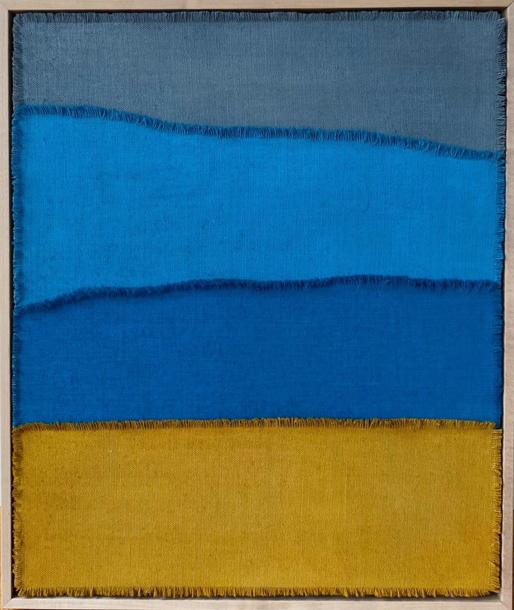 Susan Vecsey, Untitled (Blue/Ochre), 2024