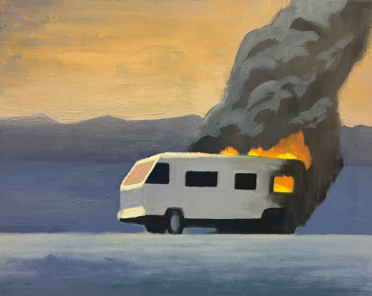 Vacation Blast, 2025 Oil on canvas 16 x 20 inches Framed dimensions 17 3/4 x 21 3/4