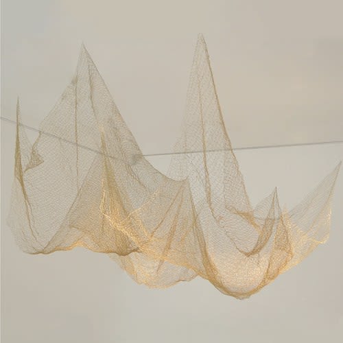 Pneuma, 2016 Knitted wire 170 x 136 x 55 inches