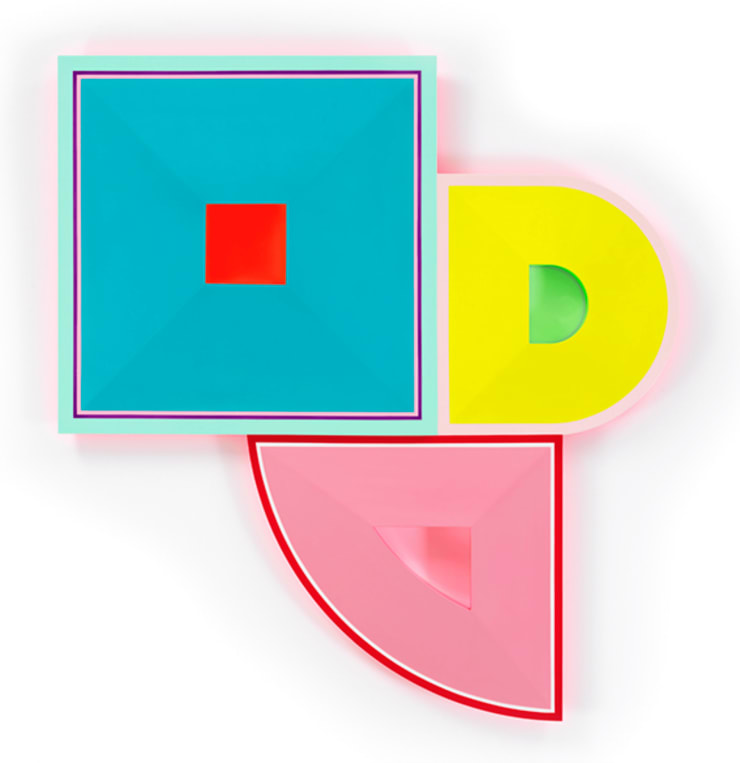 Untitled (Opioid Addiction, Anxiety, ADHD), 2022 Urethane paint on wood 42 x 39 1/2 inches