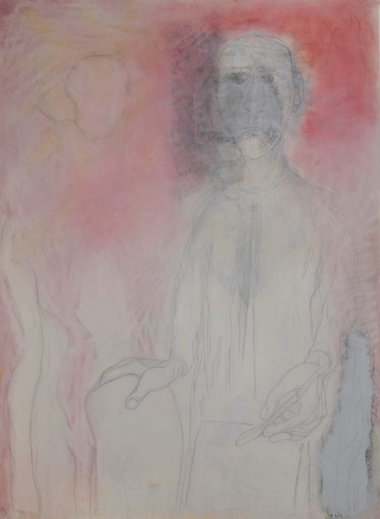 Drawer Pink, 2022-2023 Pencil, charcoal and chalk on paper 30 x 22 inches