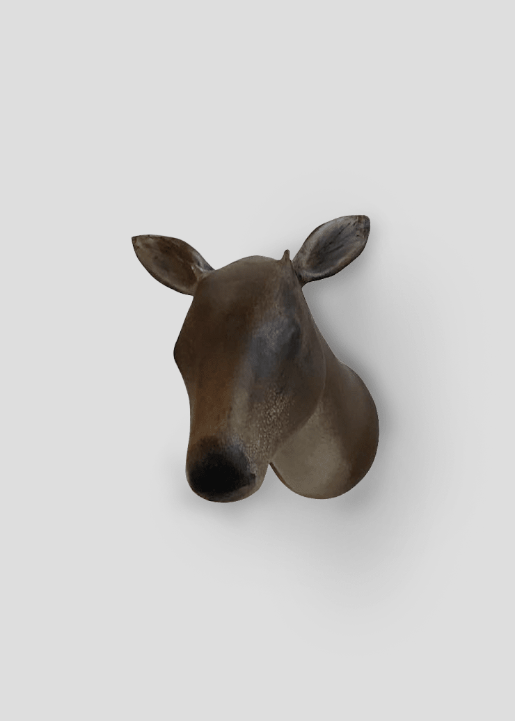 Two Buck, 2021 Handblown pigmented glass 12 x 8 x 15 inches