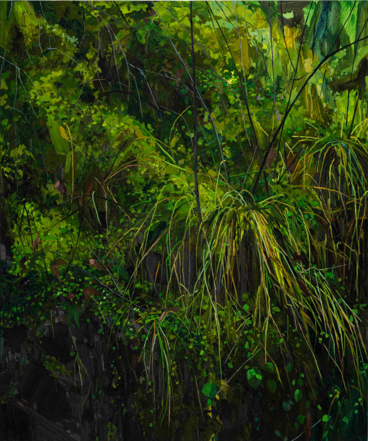 Grass and Moss, 2018 Oil on canvas 72 x 60 inches