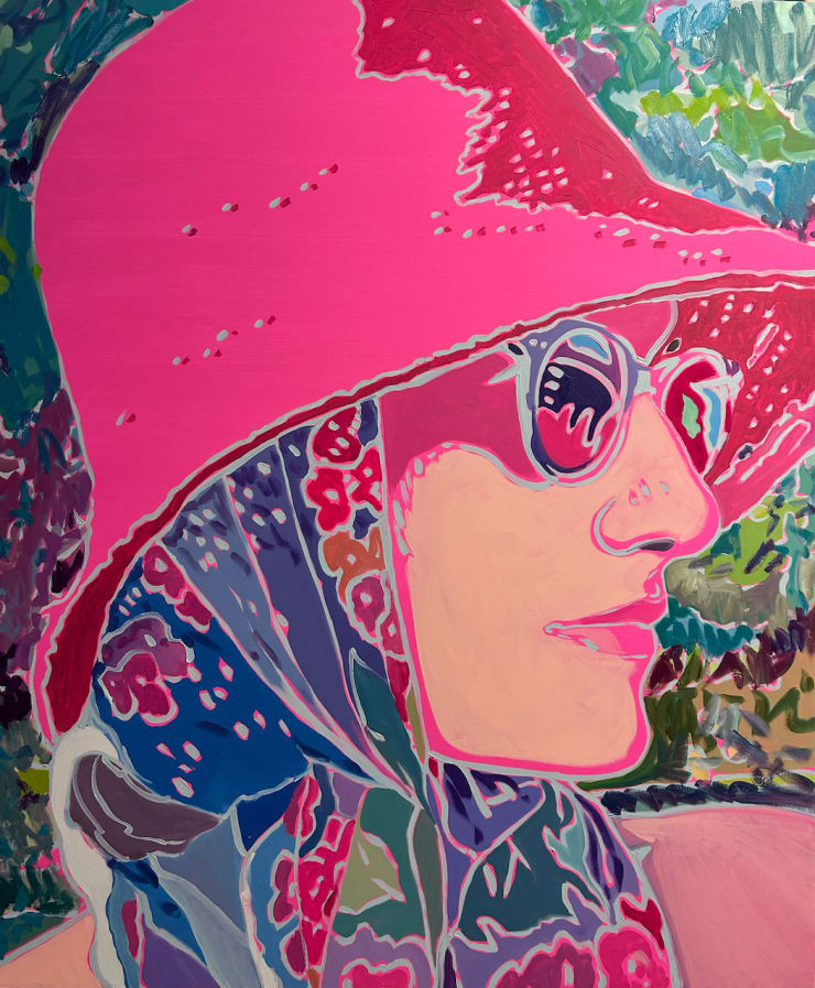 Sebastian Blanck, Pink with Scarf, 2025