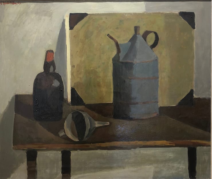 Swedish Still Life, c. 1965 Oil on canvas 40 x 35 x 1 inches Framed dimensions 35 1/4 x 40 inches