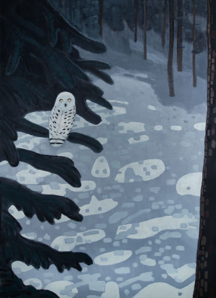 Snowy, 2019 Oil on canvas 66 x 48 inches